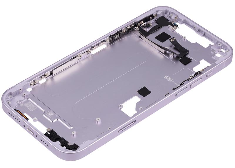 Carcasa intermedia con botones de volumen y encendido para iPhone 14 Plus (Version internacional) (Morado)