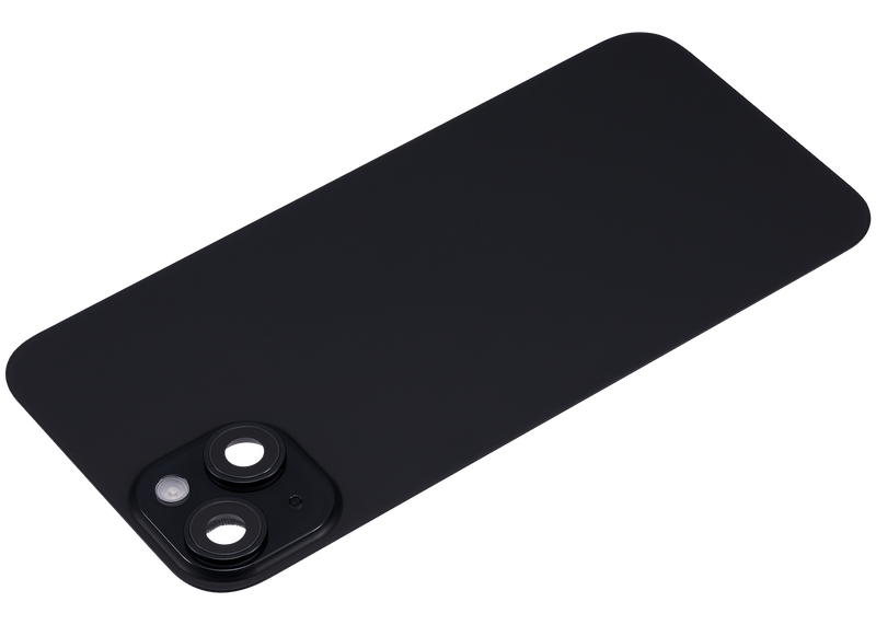 Tapa trasera con placa de acero, carga NFC inalambrica, iman MagSafe y flex de linterna para iPhone 15 Plus (Negro)