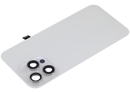 Tapa trasera con placa de acero, NFC, MagSafe y flex de linterna para iPhone 15 Pro Max (Blanco Titanio)