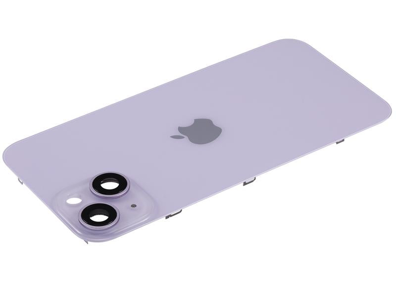 Tapa trasera con placa y magneto MagSafe para iPhone 14 (Original Usada: Grado A) (Morado)