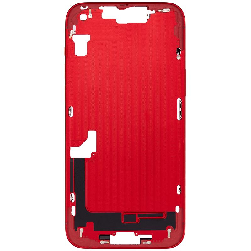 Carcasa intermedia para iPhone 14 Plus con botones de encendido y volumen (Version internacional) (Rojo)