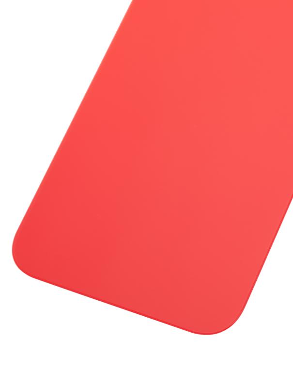 Tapa trasera para iPhone 12 (Rojo) con adhesivo 3M y agujero grande para la camara