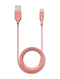 Cable USB Tipo C a USB Tipo A 6 ft (AmpSentrix) (Infinity) (Rosa)