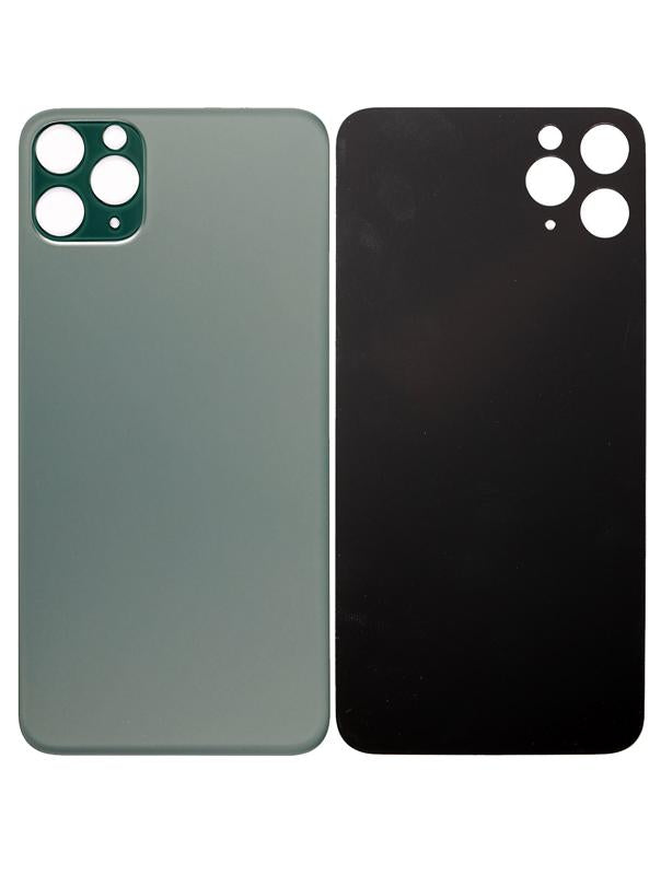 Tapa trasera con adhesivo 3M para iPhone 11 Pro Max (Sin logo / Agujero grande para camara) (Verde medianoche)