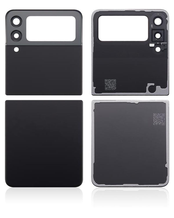 Tapa trasera con lente de camara para Samsung Galaxy Z Flip 3 5G (Negro Fantasma)