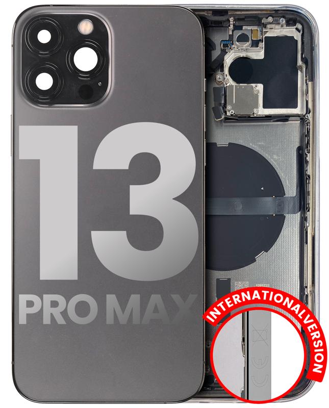 Tapa trasera para iPhone 13 Pro Max con componentes pequenos pre-instalados