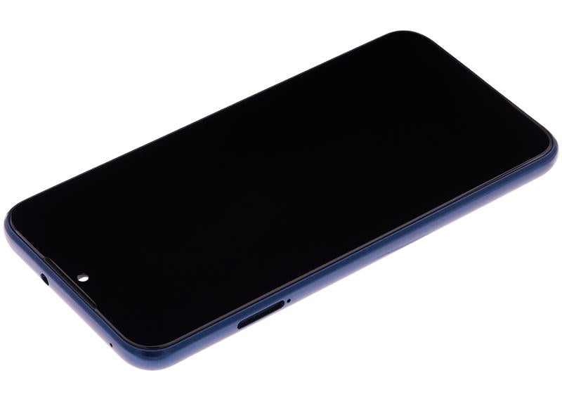 Pantalla LCD con marco para Motorola Moto E (XT2052 / 2020) original (Azul medianoche)