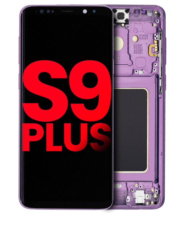 Pantalla OLED para Samsung Galaxy S9 Plus con marco (Lila Morado)