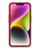 Estuche Resistente Matiz Asteroide para iPhone 14 Rojo 1 Paquete