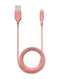 Cable USB Tipo A a Lightning 3 ft AmpSentrix Infinity Rosa