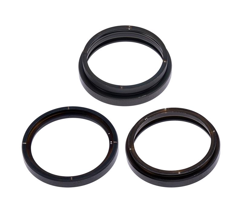 Anillo del bisel de la camara trasera solo para iPhone 14 Pro / 14 Pro Max (Negro Espacial) (Set de 3 piezas)