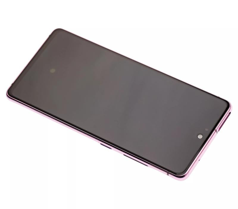 Pantalla OLED para Samsung Galaxy S20 FE 4G / 5G con marco (Original) (Cloud Lavender)