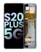 Pantalla OLED para Samsung Galaxy S20 Plus 5G con marco (original) (Blanco Nube)