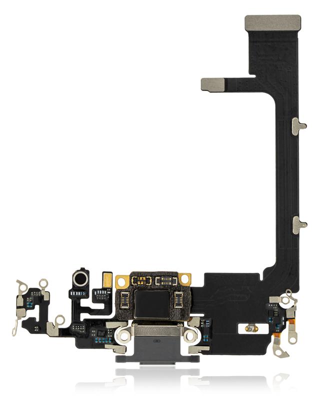 Puerto de carga con placa para iPhone 11 Pro (Verde medianoche)