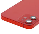 Tapa trasera para iPhone 12 Mini con componentes pequeños pre-instalados (Rojo)