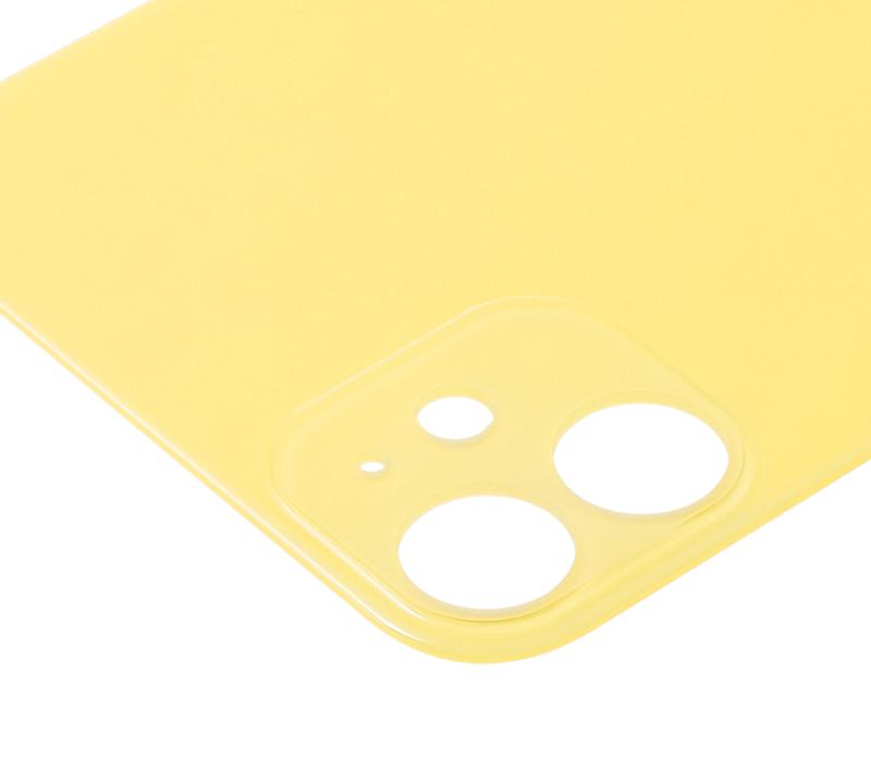 Tapa trasera para iPhone 11 con adhesivo 3M (Amarillo)