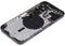 Tapa trasera para iPhone 14 Pro Max (Version EE.UU) Sin logo (Negro Espacial)