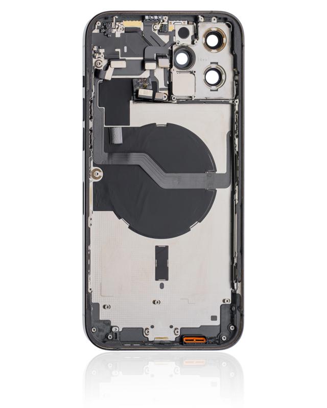 Tapa trasera para iPhone 12 Pro Max con componentes pequeños pre-instalados (Versión EE.UU.) Azul Pacífico