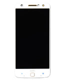 Pantalla LCD con marco para Motorola Moto Z Force Droid (XT1650-02 / 2016) original (Blanco)