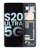 Pantalla OLED para Samsung Galaxy S20 Ultra 5G con marco (Original) (Negro Cosmico)