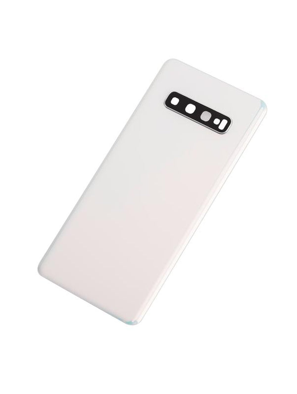 Tapa trasera con lente de camara para Samsung Galaxy S10 Plus original (Prism White)