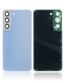 Tapa trasera con lente de camara para Samsung Galaxy S22 5G (Sin logo) (Sky Blue)