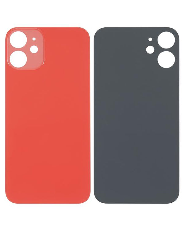 Tapa trasera para iPhone 12 Mini con adhesivo 3M (rojo)