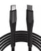 Cable USB Tipo C a USB Tipo C de 3 pies (AmpSentrix) (Alpha) (Negro)