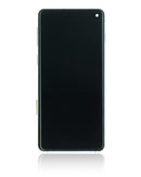 Pantalla LCD con marco para Samsung Galaxy S10 (Sin sensor de huella dactilar) (Azul Prisma)