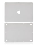 Skin 2 en 1 (Superior e Inferior) para MacBook Air 13" Retina (A1932 / Finales 2018 / Inicios 2019) (Plata)