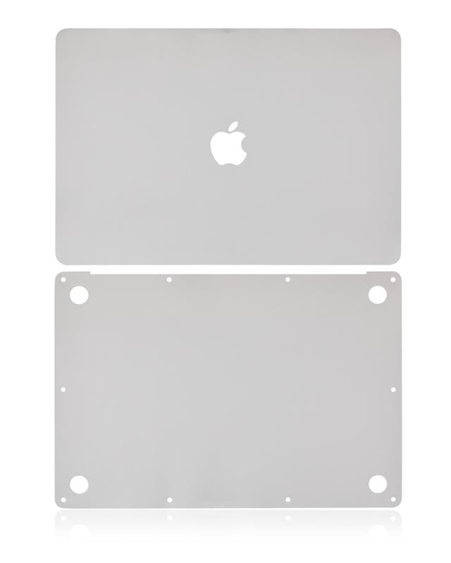 Skin 2 en 1 (Superior e Inferior) para MacBook Air 13" Retina (A1932 / Finales 2018 / Inicios 2019) (Plata)