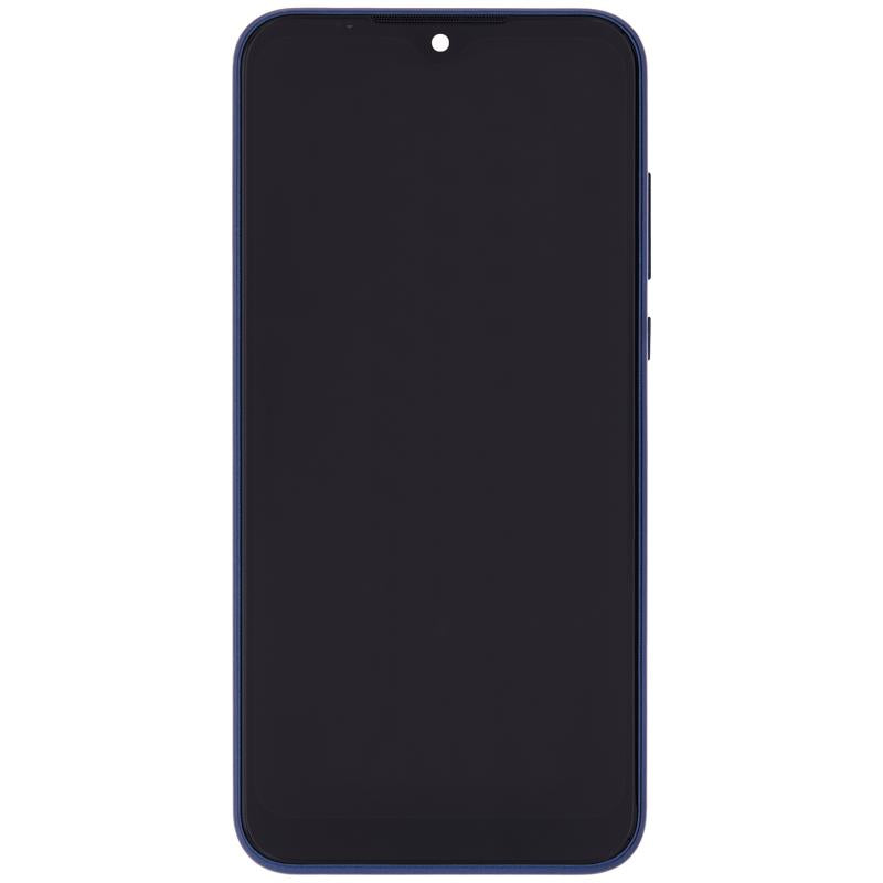 Pantalla LCD con marco para Motorola Moto E (XT2052 / 2020) original (Azul medianoche)