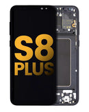 Pantalla OLED para Samsung Galaxy S8 Plus con marco (Original) (Negro Medianoche)