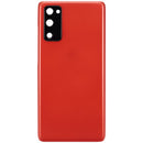 Tapa trasera con lente de camara para Samsung Galaxy S20 FE 5G (Rojo Nube)