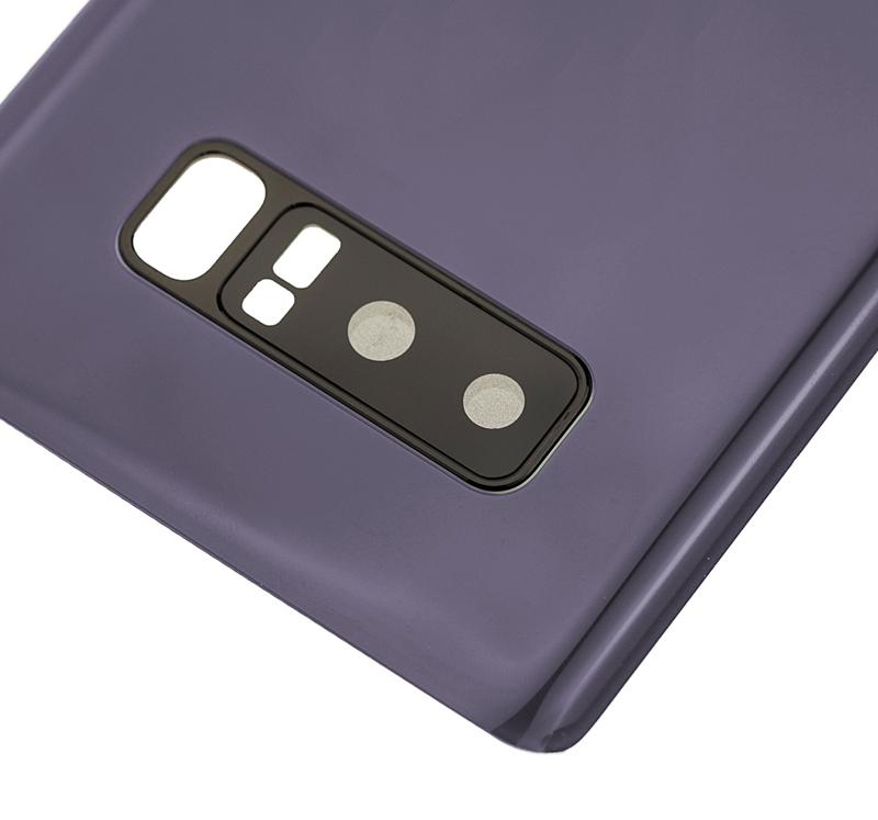 Tapa trasera con lente de camara para Samsung Galaxy Note 8 (Gris Orquidea)