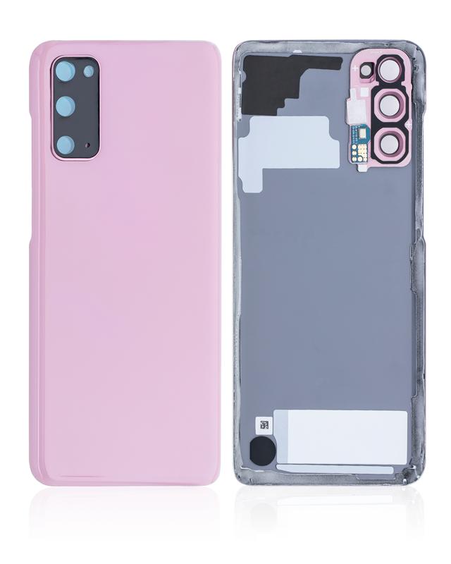 Tapa trasera con lente de camara para Samsung Galaxy S20 (Original) (Rosa Nube)