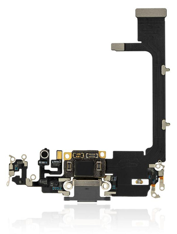 Puerto de carga con placa para iPhone 11 Pro (Verde medianoche)