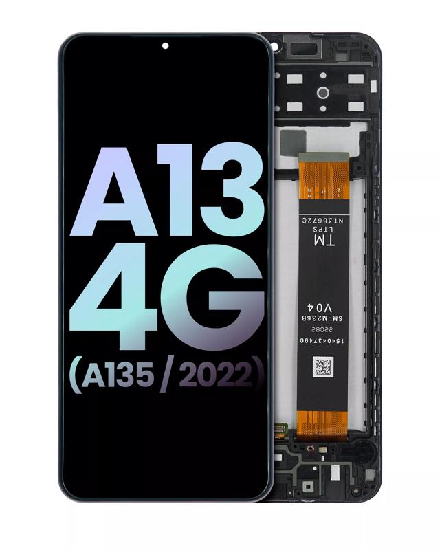 Pantalla LCD con marco para Samsung Galaxy A13 4G (A135 / 2022) original