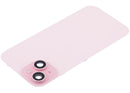 Tapa trasera con placa de acero, NFC, MagSafe, iman y flex de linterna para iPhone 15 (rosa)