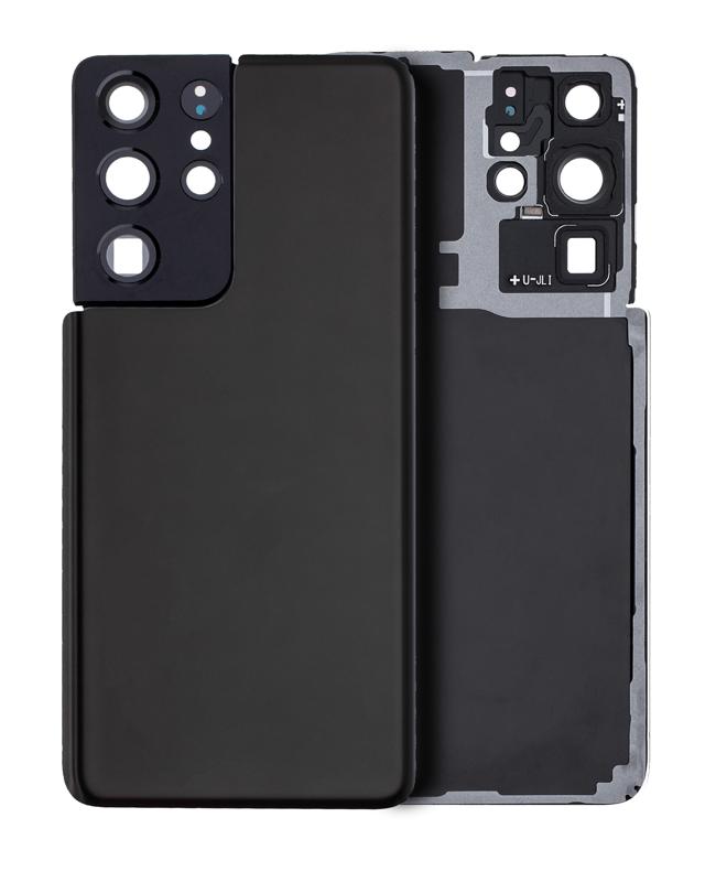 Tapa trasera con lente de camara para Samsung Galaxy S21 Ultra (Phantom Black)