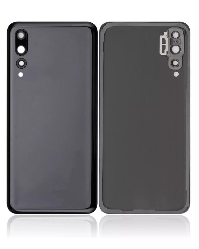 Tapa trasera con lente de camara para Huawei P20 Pro (Negro)