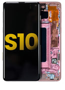 Pantalla OLED con marco para Samsung Galaxy S10 (Reacondicionada) Rosa Flamenco