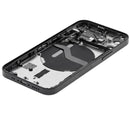 Tapa trasera para iPhone 12 Mini con componentes pequeños pre-instalados (Versión EE.UU.) (Negro)