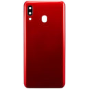 Tapa trasera con lente de camara para Samsung Galaxy A30 (A305 / 2019) color rojo