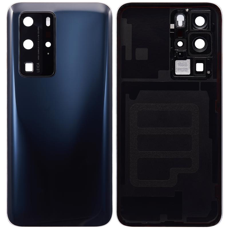 Tapa trasera con lente de camara para Huawei P40 Pro (Negro)