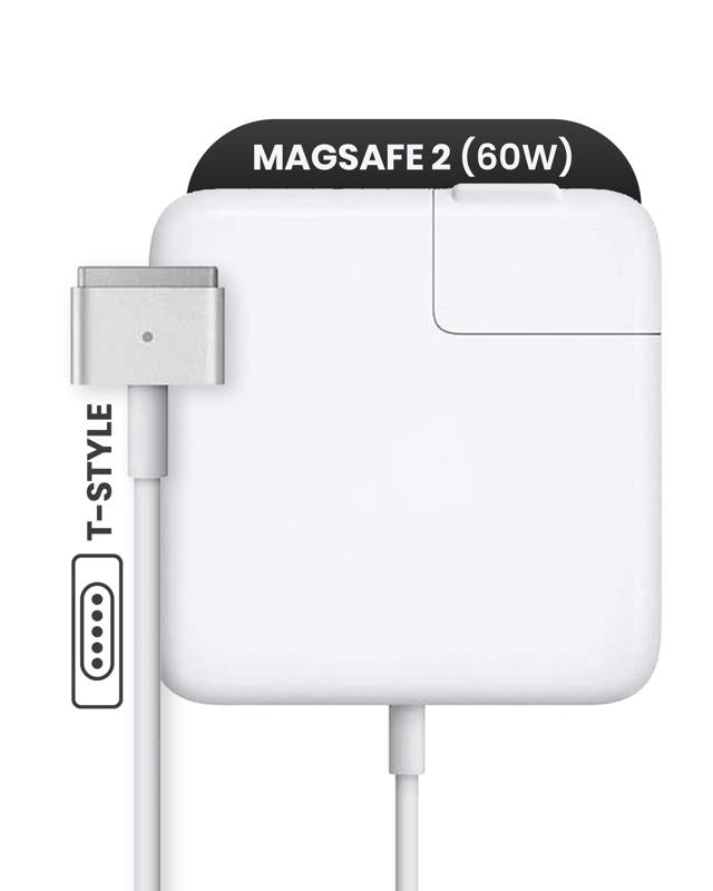 Adaptador de corriente MagSafe 2 de 60W con cable (Estilo T) para MacBook (Original)