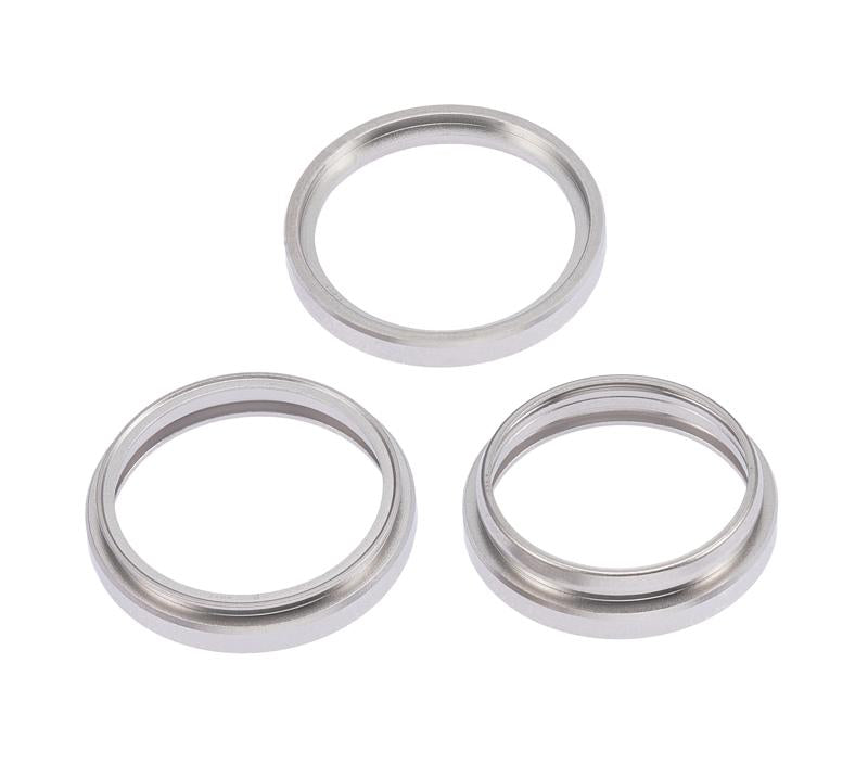 Anillo embellecedor para camara trasera para iPhone 14 Pro / 14 Pro Max (Plata) (Set de 3 piezas)