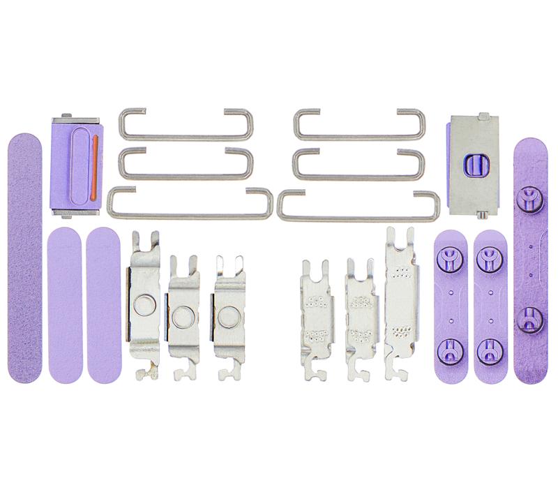 Botones duros (Encendido / Volumen / Cambio) para iPhone 12 (Morado)