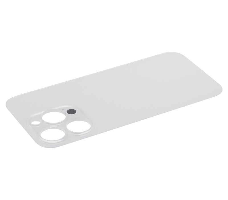 Tapa trasera para iPhone 14 Pro con adhesivo 3M (Agujero grande para la camara) (Plata)