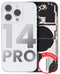 Tapa trasera para iPhone 14 Pro (Version US) Plata